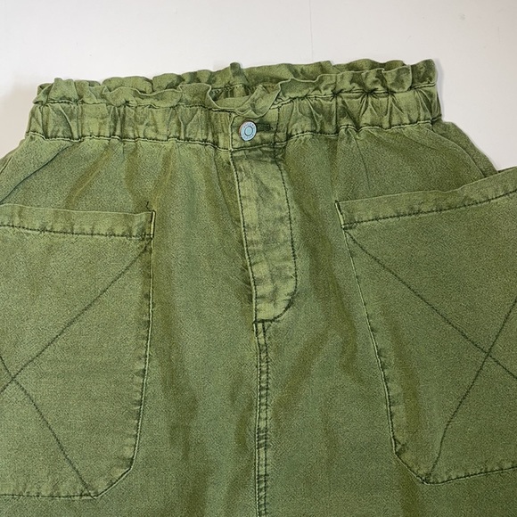 Anthropologie Pilcro Green Linen Blend Skirt - Women’s Size Medium - Picture 4 of 14